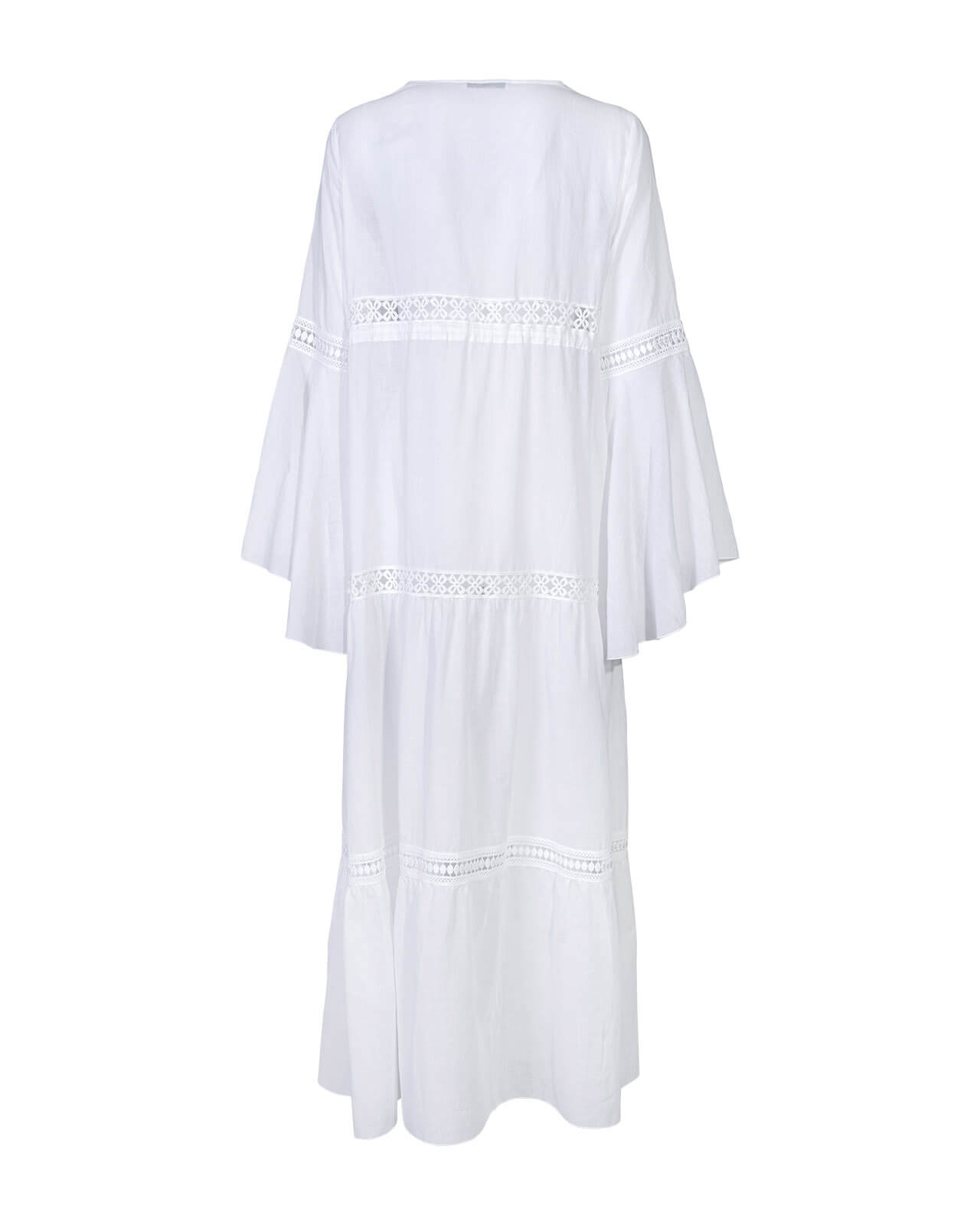 Raffaela D´Angelo Caftano Lungo Voile E Macramè