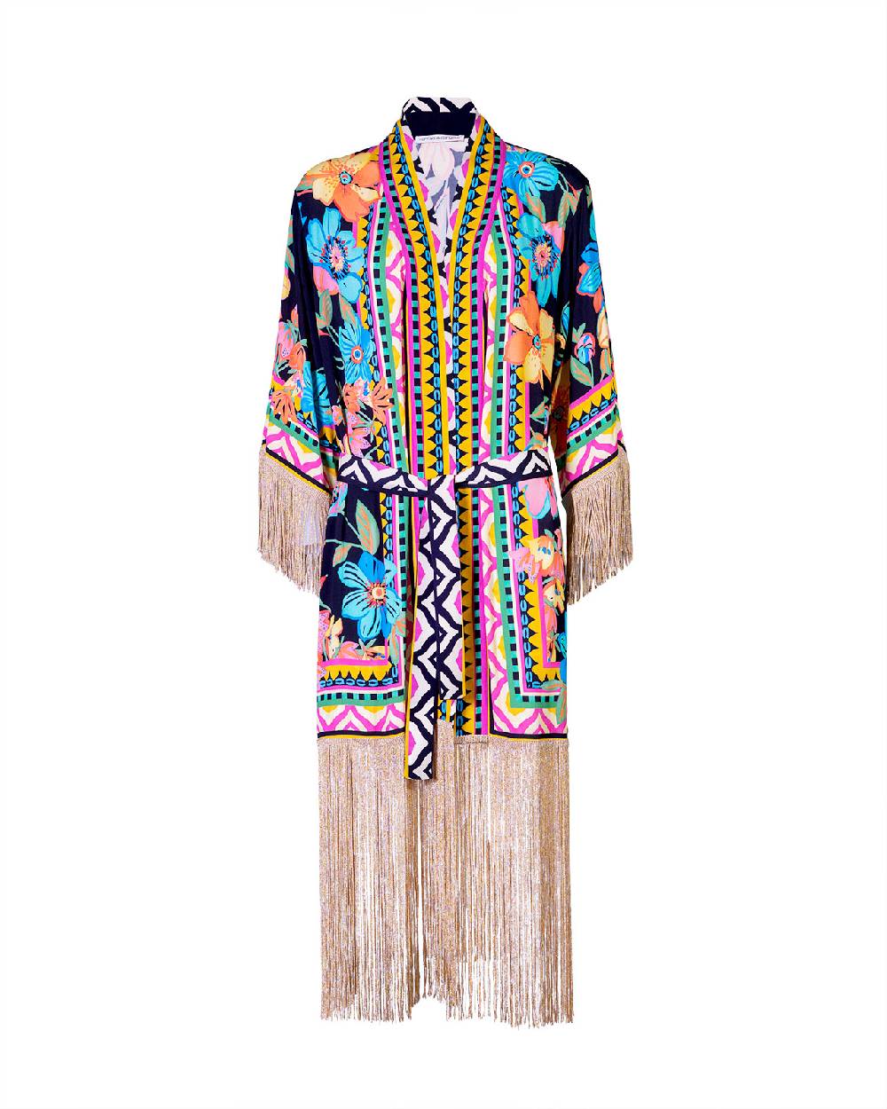 Raffaela D´Angelo Caftano stampa e frangia