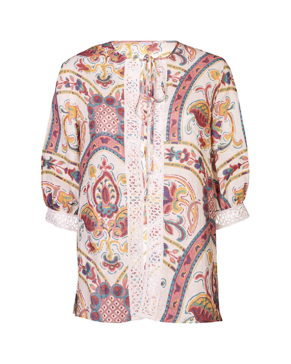 Raffaela D´Angelo Camicia lino con passamaneria