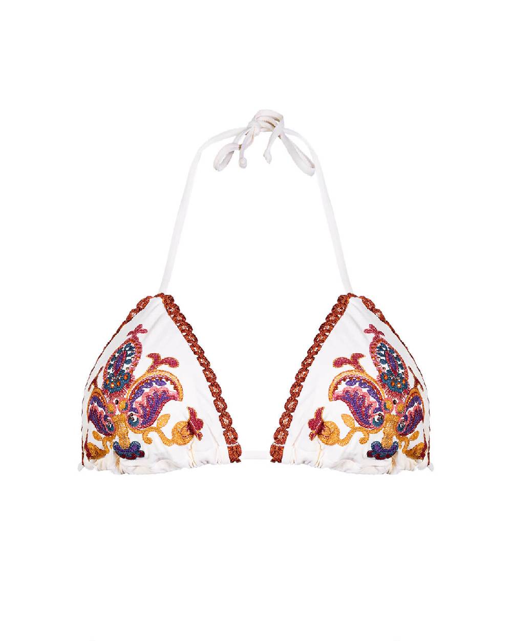 Raffaela D´Angelo Triangolo con ricamo e borchie