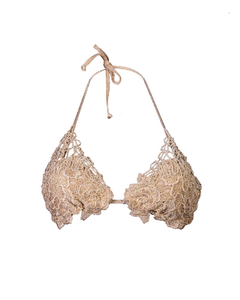 Raffaela D´Angelo Triangolo macramè e cornely