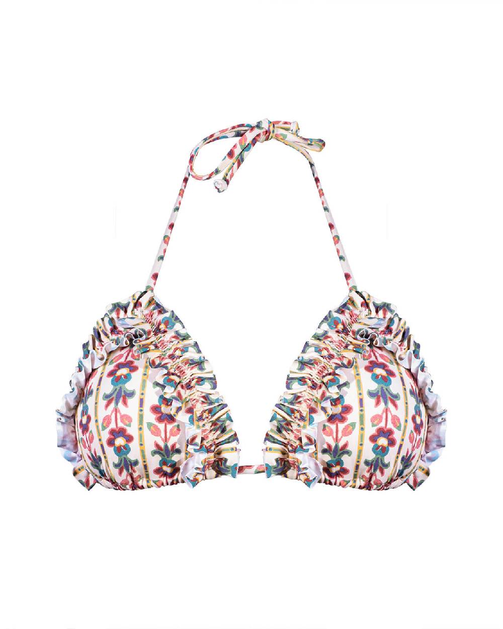 Raffaela D´Angelo Triangolo stampato con rouche