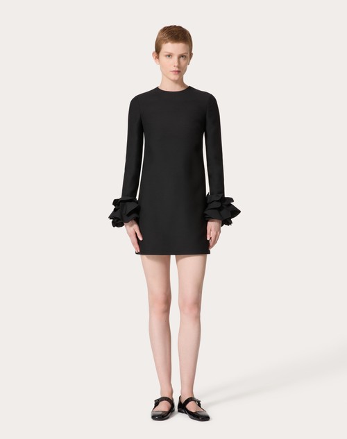 Red Valentino ABITO CORTO IN CREPE COUTURE RICAMATO