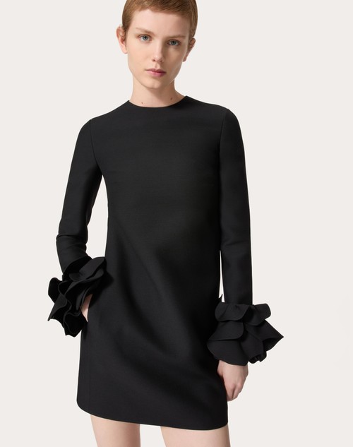 Red Valentino ABITO CORTO IN CREPE COUTURE RICAMATO