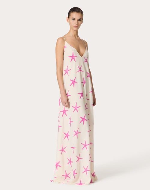 Red Valentino ABITO DA SERA IN CREPE DE CHINE STARFISH