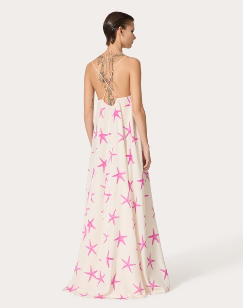 Red Valentino ABITO DA SERA IN CREPE DE CHINE STARFISH