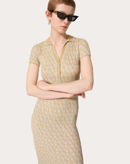 Red Valentino ABITO IN LUREX E JACQUARD TOILE ICONOGRAPHE