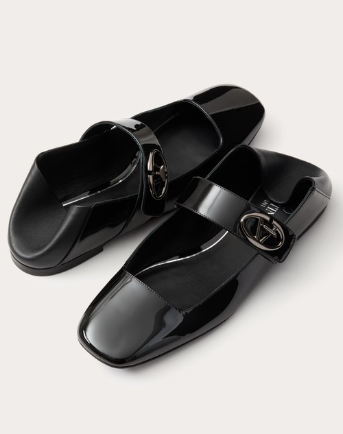 Red Valentino BALLERINA MARY-JANE VLOGO LOCKER IN VERNICE