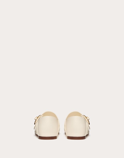 Red Valentino BALLERINA MARY-JANE VLOGO LOCKER IN VITELLO