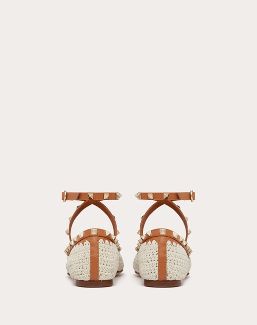 Red Valentino BALLERINA ROCKSTUD CON RICAMO CROCHET