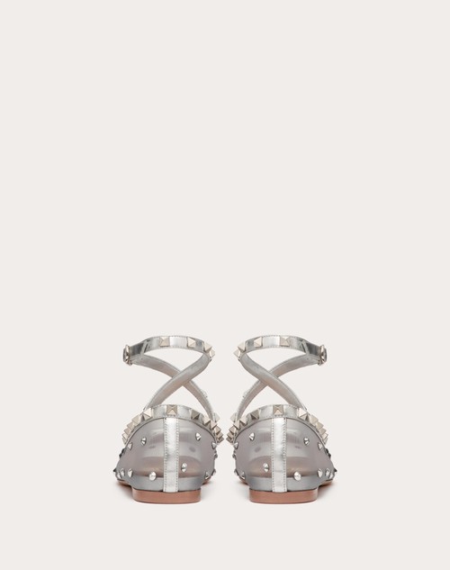 Red Valentino BALLERINA ROCKSTUD IN RETE CON CRISTALLI