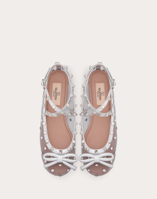 Red Valentino BALLERINA ROCKSTUD IN RETE CON CRISTALLI