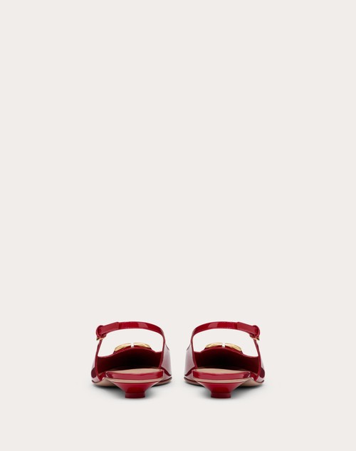 Red Valentino BALLERINA SLINGBACK VLOGO THE BOLD EDITION IN VERNICE 20MM