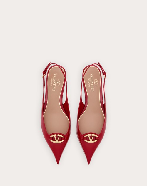 Red Valentino BALLERINA SLINGBACK VLOGO THE BOLD EDITION IN VERNICE 20MM