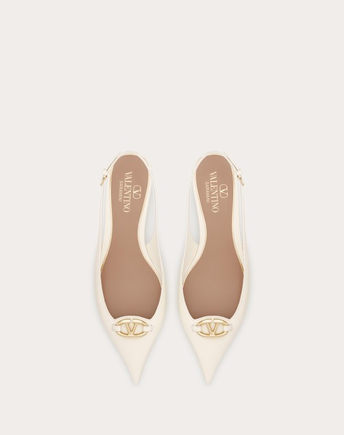 Red Valentino BALLERINA SLINGBACK VLOGO THE BOLD EDITION IN VITELLO 20MM