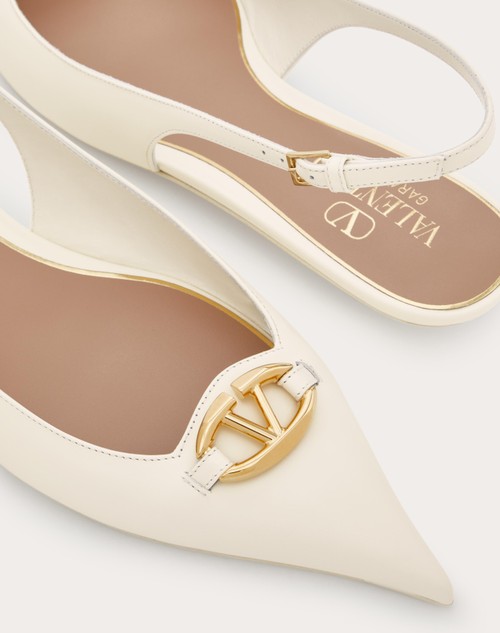 Red Valentino BALLERINA SLINGBACK VLOGO THE BOLD EDITION IN VITELLO 20MM
