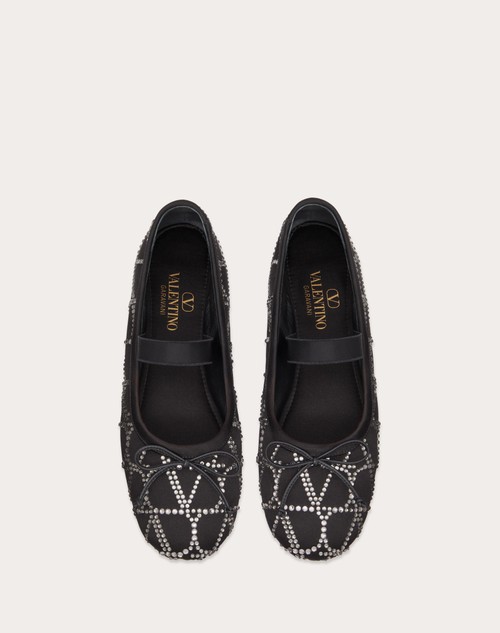 Red Valentino BALLERINA TOILE ICONOGRAPHE CON CRISTALLI