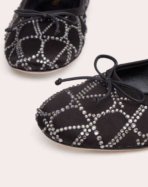 Red Valentino BALLERINA TOILE ICONOGRAPHE CON CRISTALLI