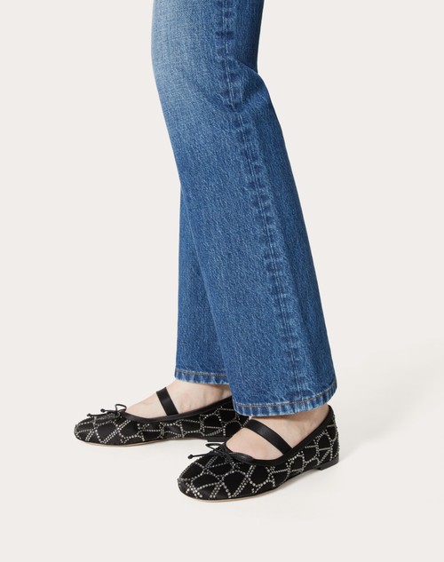 Red Valentino BALLERINA TOILE ICONOGRAPHE CON CRISTALLI