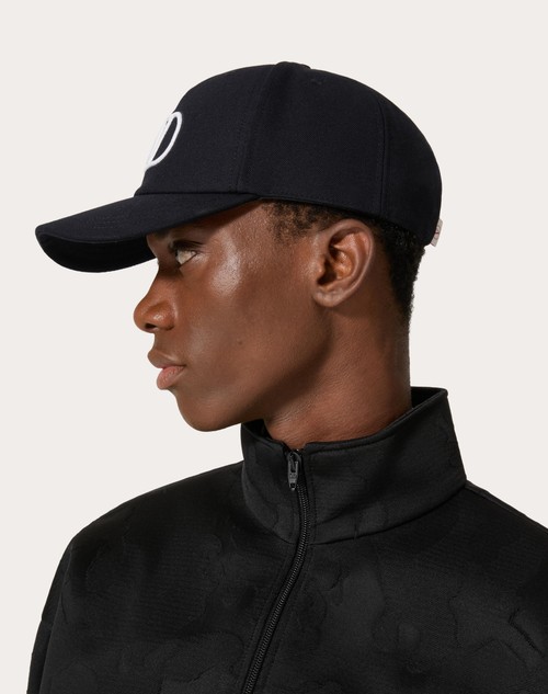 Red Valentino BASEBALL CAP VLOGO SIGNATURE IN COTONE CON RICAMO VLOGO