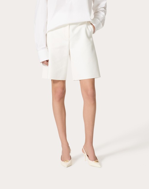 Red Valentino BERMUDA IN LIGHT DOUBLE SPLITTABLE GABARDINE