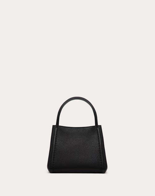 Red Valentino BORSA A MANO PICCOLA VALENTINO GARAVANI ALLTIME IN VITELLO GRANATO