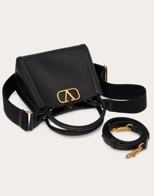 Red Valentino BORSA A MANO PICCOLA VALENTINO GARAVANI ALLTIME IN VITELLO GRANATO