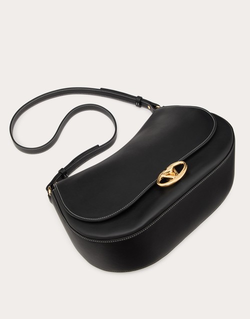 Red Valentino BORSA A SPALLA MEDIA VALENTINO GARAVANI OHVAL IN VITELLO NAPPATO