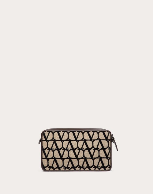 Red Valentino BORSA A TRACOLLA TOILE ICONOGRAPHE CON DETTAGLI IN PELLE