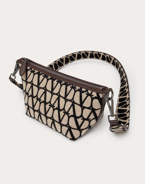 Red Valentino BORSA A TRACOLLA TOILE ICONOGRAPHE CON DETTAGLI IN PELLE