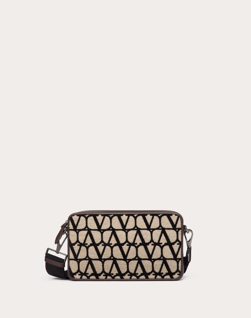 Red Valentino BORSA A TRACOLLA TOILE ICONOGRAPHE CON DETTAGLI IN PELLE