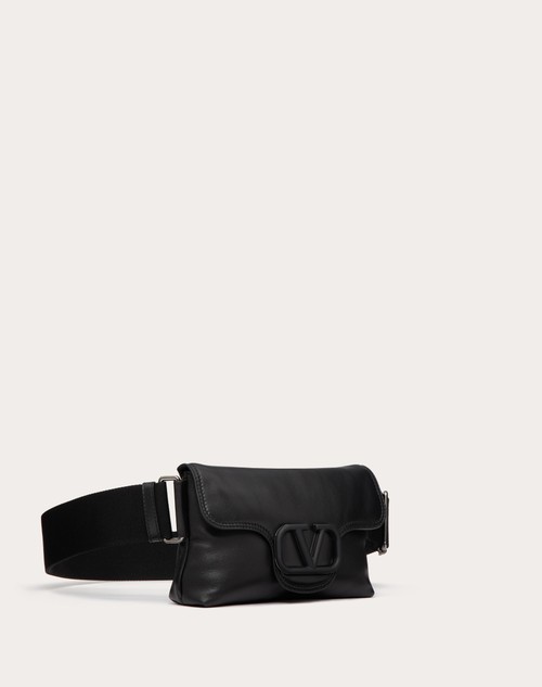 Red Valentino BORSA A TRACOLLA VALENTINO GARAVANI NOIR IN NAPPA