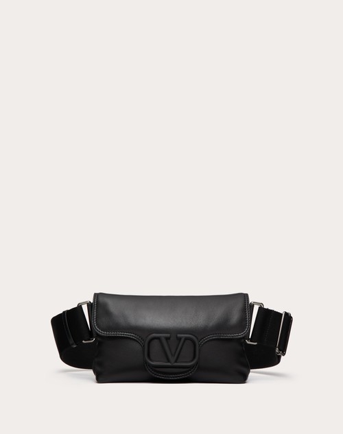 Red Valentino BORSA A TRACOLLA VALENTINO GARAVANI NOIR IN NAPPA