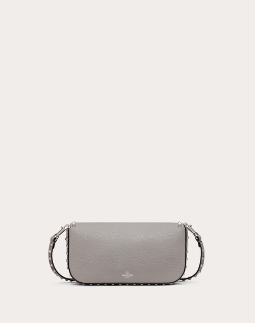 Red Valentino BORSA A TRACOLLA VALENTINO GARAVANI ROCKSTUD IN VITELLO GRANATO