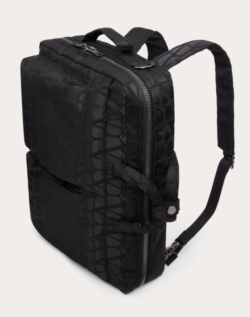 Red Valentino BORSA DA LAVORO 3WAY VALENTINO GARAVANI COLLABORATION WITH PORTER IN TESSUTO TECNICO TOILE ICONOGRAPHE