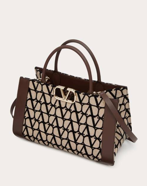 Red Valentino BORSA MEDIA A MANO VLOGO SIGNATURE TOILE ICONOGRAPHE