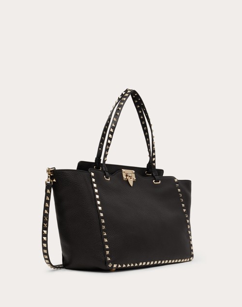 Red Valentino BORSA MEDIA ROCKSTUD IN VITELLO GRANATO