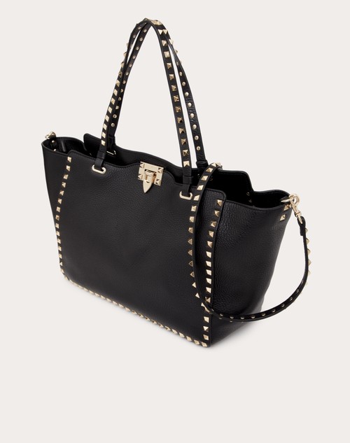 Red Valentino BORSA MEDIA ROCKSTUD IN VITELLO GRANATO