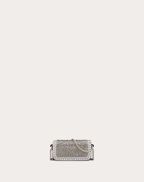 Red Valentino BORSA MICRO CON CATENA VALENTINO GARAVANI LOCÒ CON STRASS