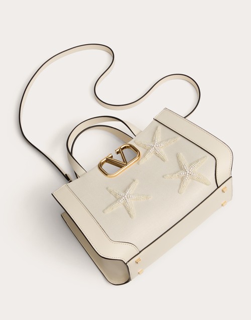 Red Valentino BORSA PICCOLA A MANO VALENTINO GARAVANI ESCAPE IN RAFIA CON RICAMO