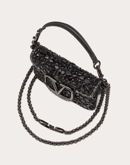 Red Valentino BORSA PICCOLA A SPALLA LOCÒ CON CRISTALLI