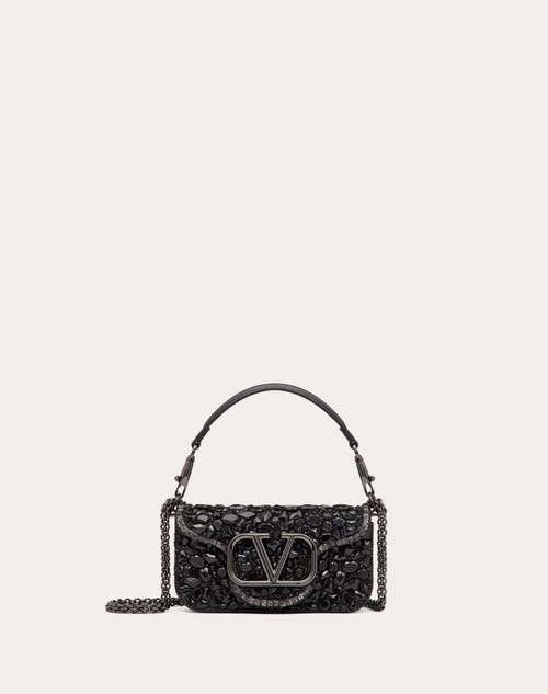 Red Valentino BORSA PICCOLA A SPALLA LOCÒ CON CRISTALLI