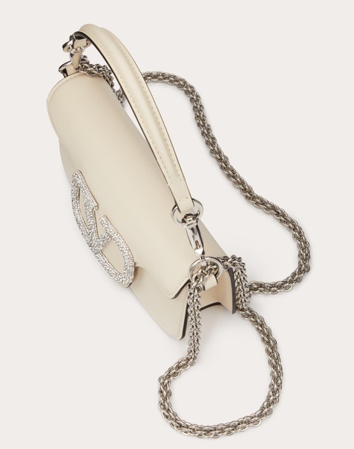 Red Valentino BORSA PICCOLA A SPALLA VALENTINO GARAVANI LOCÒ CON LOGO GIOIELLO