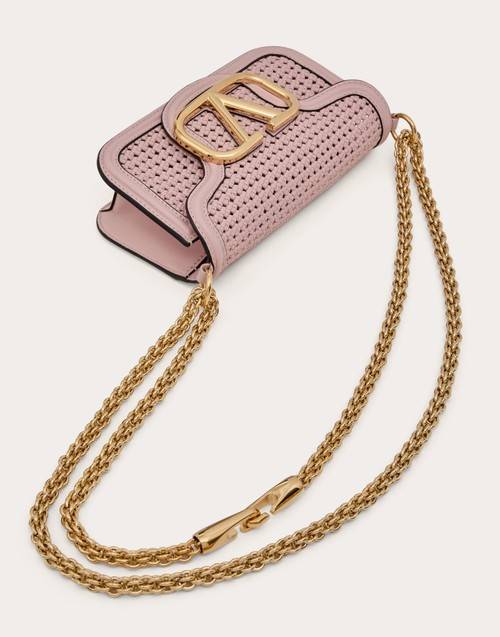 Red Valentino BORSA PICCOLA A SPALLA VALENTINO GARAVANI LOCÒ IN PELLE INTRECCIATA