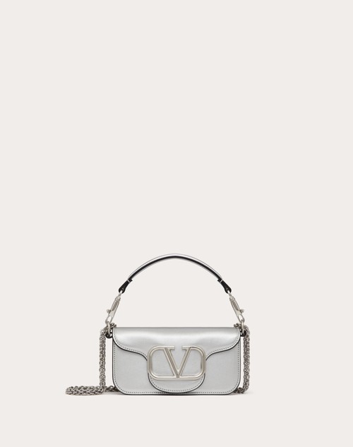 Red Valentino BORSA PICCOLA A SPALLA VALENTINO GARAVANI LOCÒ IN VITELLO METALLIZZATO
