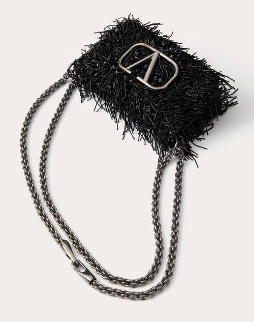 Red Valentino BORSA PICCOLA A SPALLA VALENTINO GARAVANI LOCÒ RICAMATA