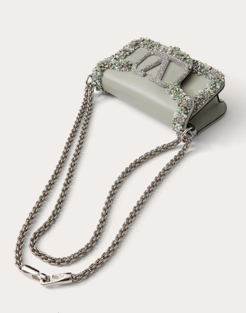 Red Valentino BORSA PICCOLA A SPALLA VALENTINO GARAVANI LOCÒ RICAMATA