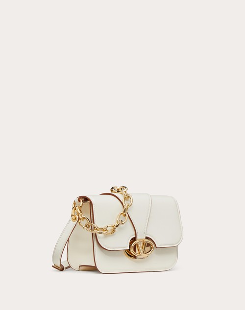 Red Valentino BORSA PICCOLA A SPALLA VLOGO O'CLOCK IN NAPPA CON CATENA