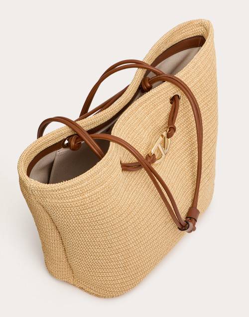 Red Valentino BORSA SHOPPING GRANDE VALENTINO GARAVANI ESCAPE IN RAFIA