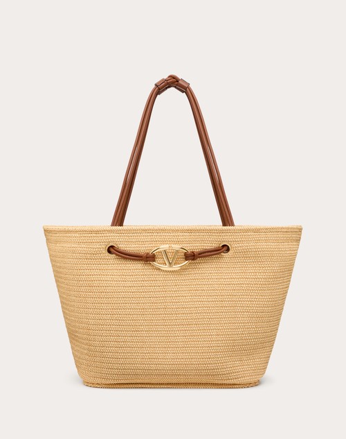 Red Valentino BORSA SHOPPING GRANDE VALENTINO GARAVANI ESCAPE IN RAFIA
